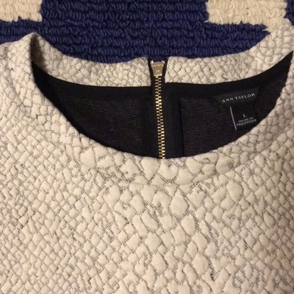 Ann Taylor Faux Python Top - Picture 2 of 5